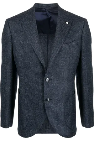 LUIGI BIANCHI MANTOVA Enkelknäppt blazer