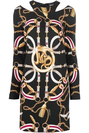 Roberto Cavalli Länkmönstrad klänning med utskuren detalj
