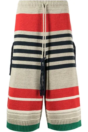 CRAIG GREEN Randiga ribbstickade shorts