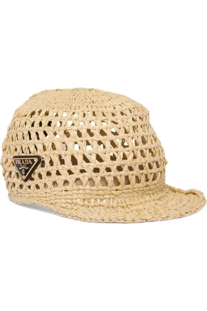 Prada Hatt med logotypplakett