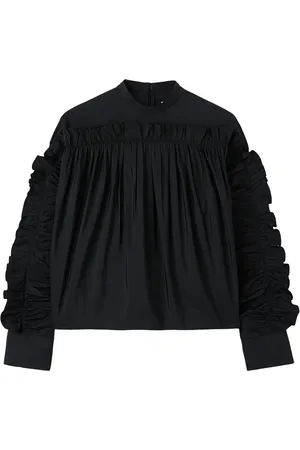 Jil Sander Sweatshirt med volangdetalj