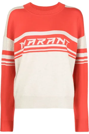 Marant Etoile Callie intarsiastickad tröja med logotyp