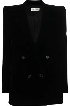 Saint Laurent Blazer med sammetsfinish