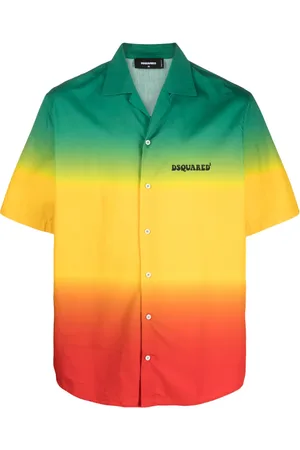 Dsquared2 Kortärmad pikétröja med ombréfärgad effekt