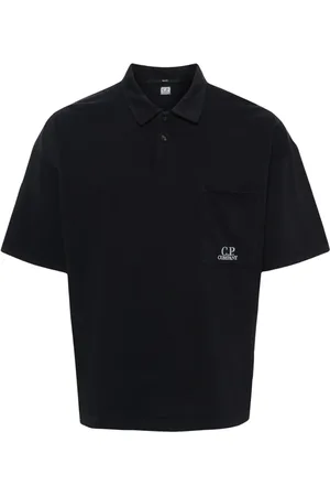 C.P. Company Pikétröja med broderad logotyp