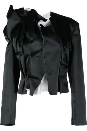 Comme des Garçons Skiktad blazer med draperad effekt
