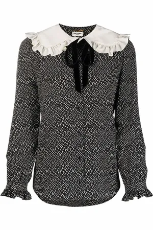 Saint Laurent Prickig blus med Peter Pan