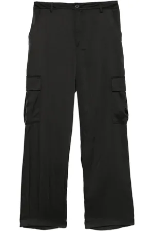 DKNY Satinbyxor med hög midja