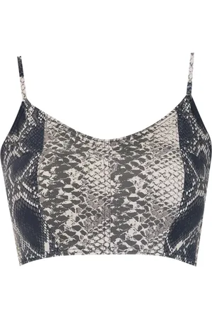 AMIR SLAMA Croptop med tryck