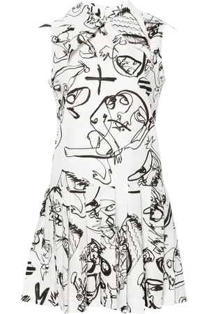 Charles Jeffrey Loverboy Plisserad miniklänning