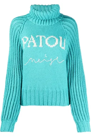 Patou Intarsiastickad tröja med logotyp