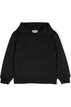 Moschino Hoodie med präglad logotyp