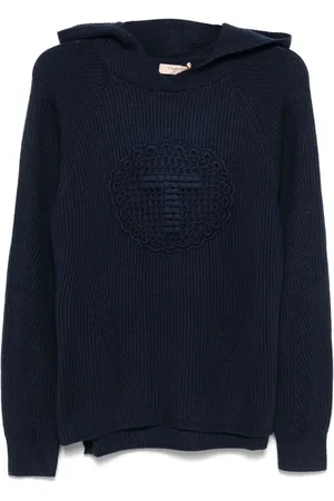 Twin-Set Stickad hoodie