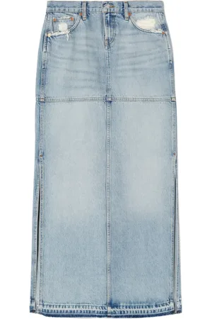 RE/DONE Jeanskjol med sidoslits