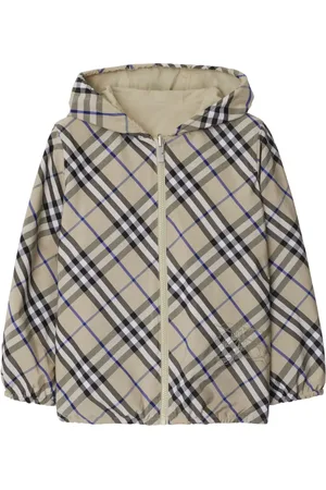 Burberry Burberry rutig jacka med huva