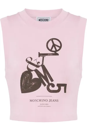 Moschino Croptop med logotyp
