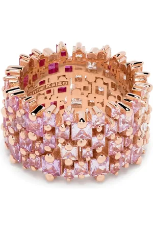 Suzanne Kalan Princess ring i 18K roséguld med topas och diamant