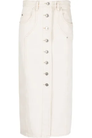 Marant Etoile Vandy jeanskjol i midimodell