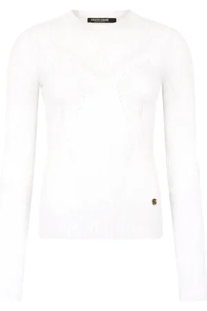 Roberto Cavalli Ribbstickad tröja