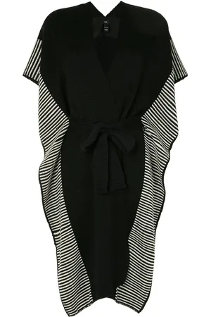 Voz Stickad kaftan med randig kant