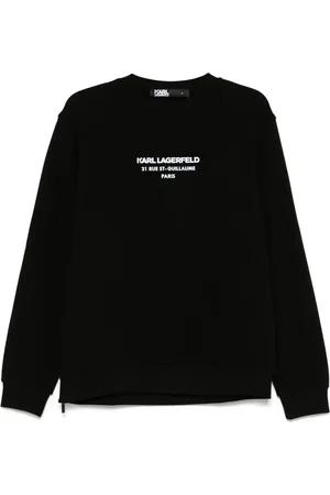 Karl Lagerfeld Sweatshirt med gummerad logotyp