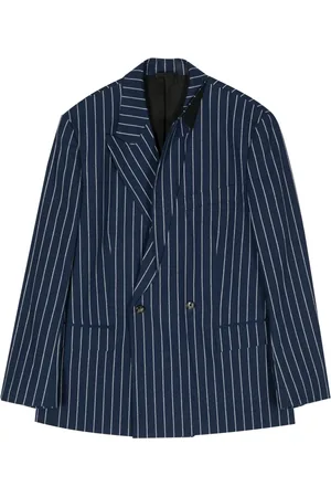 Marina Yee Randig dubbelknäppt blazer