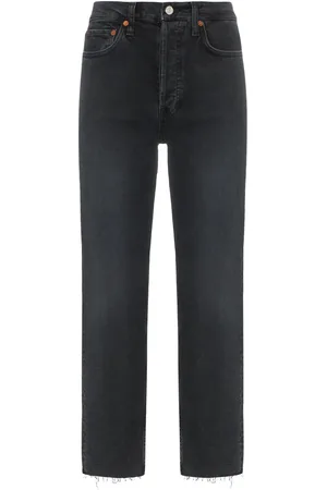 RE/DONE Jeans med osydd fåll