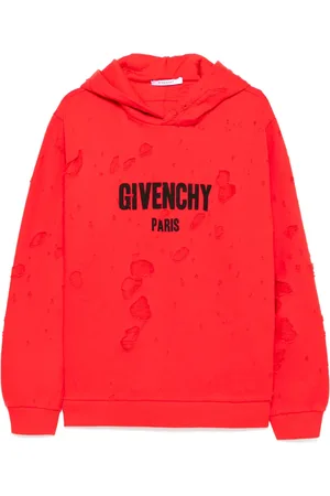Givenchy Hoodie med sliten effekt