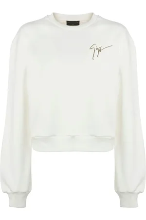 Giuseppe Zanotti Sauvanne sweatshirt med strassprydd logotyp
