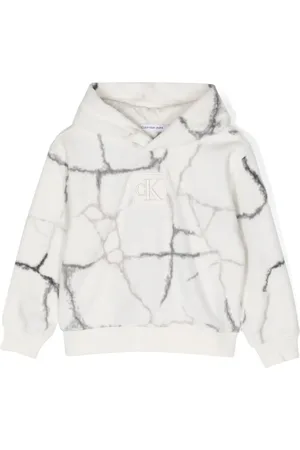 Calvin Klein Hoodie med marmoreffekt