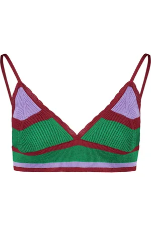 Paula Sard Stripes stickad BH