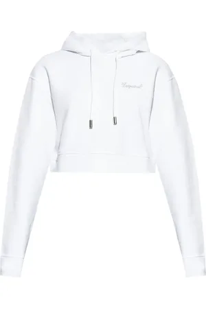 Dsquared2 Hoodie med strassprydd logotyp