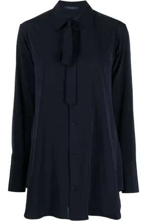 YOHJI YAMAMOTO Långärmad blus med snörning