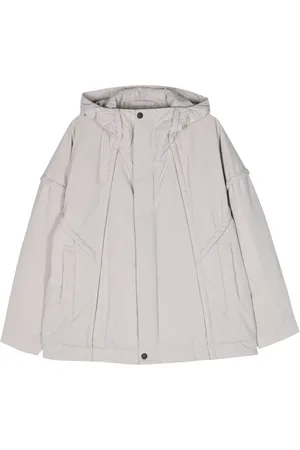 Issey Miyake Frame vadderad jacka med huva