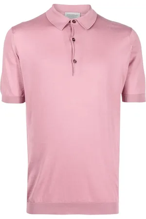 JOHN SMEDLEY Finstickad kortärmad pikétröja