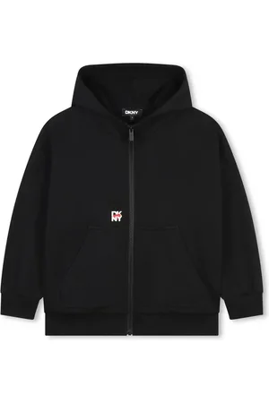 DKNY Hoodie med präglad logotyp