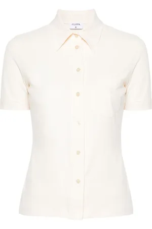 Filippa K Skjorta med broderat monogram
