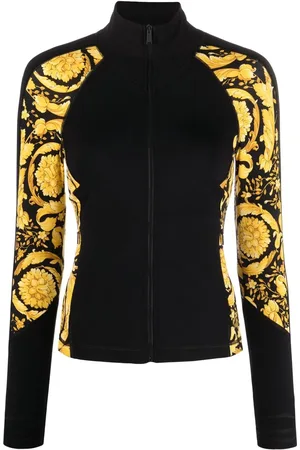 VERSACE Barockmönstrad jacka med dragkedja