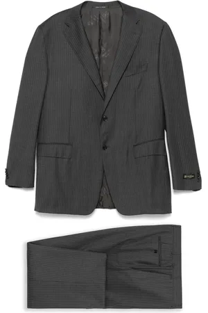 corneliani Kritstrecksrandig kostym