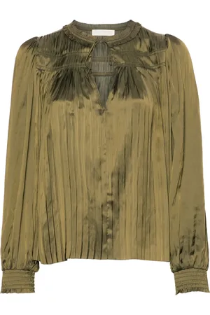 ULLA JOHNSON Leah plisserad blus