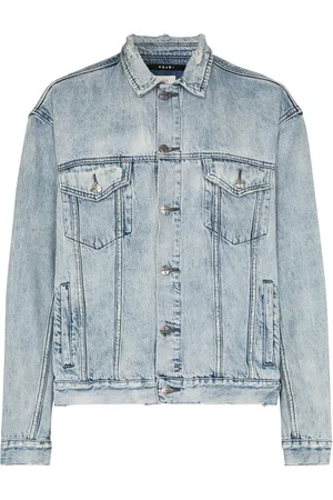 KSUBI Syratvättad jeansjacka med slitning
