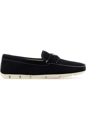 Prada Läderloafers med logotyp
