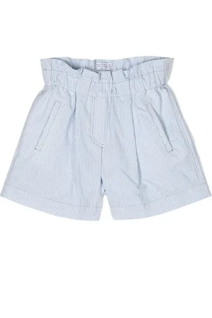 Brunello Cucinelli Randiga bomullsshorts