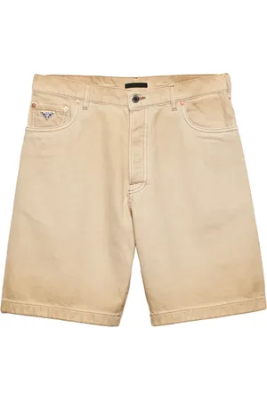 Prada Jeansshorts med blekt effekt