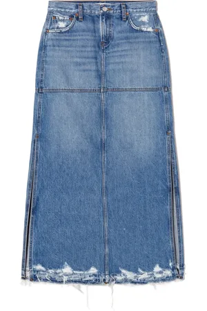 RE/DONE Jeanskjol med slits