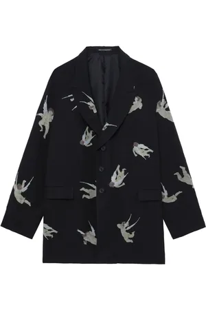YOHJI YAMAMOTO Enkelknäppt blazer