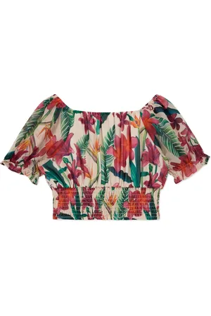 Guess Chiffon blommig blus