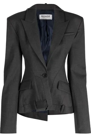 MONSE Enkelknäppt blazer med panel
