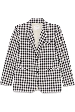 FORTE FORTE Ginghamrutig blazer