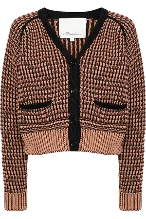 3.1 Phillip Lim Tvåfärgad kort kofta